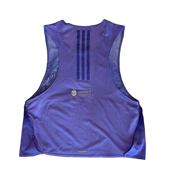 Adidas London Marathon 2015 Athletic Singlet Performance Tank Purple - Picture 11 of 13